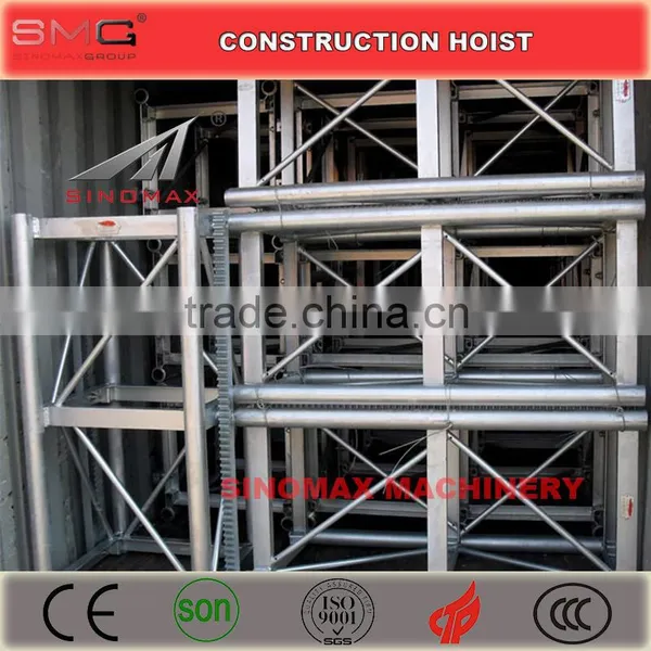 1T Double Cage/Cabin SC100/SC100 Building Construction Hoist, Construction Elevator, Construction Lifter for Sale in China photo-3