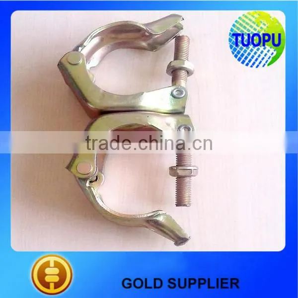 China Construction Galvanzied Double Scaffolding Clamp Swivel Coupler Stamped JIS Scaffolding Clamp Coupler for Sale