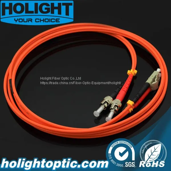 Fiber Patch Cord LC to St Duplex mm Om1 or Om2 Orange photo-2