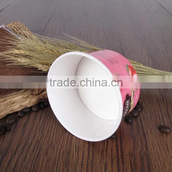 Single Wall 6oz Yogurt Paper Cup With Logo Printed photo-3