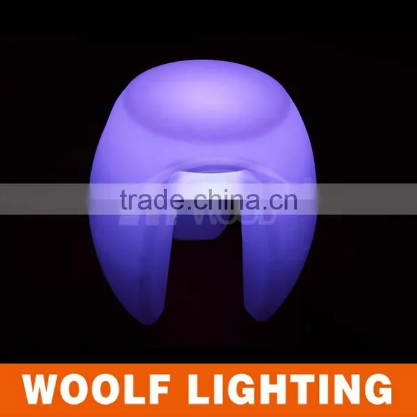Attactive Oval Glowing Brightsome Rechargeable LED Lighted Bar Stool Bar Chair photo-2