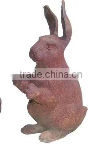 Cast Iron Vivid Metal Rabbit Statue photo-5