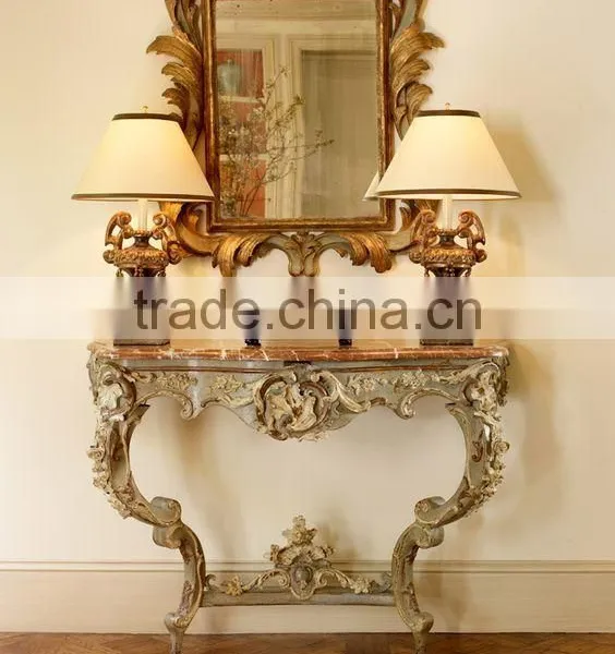Hand-carved Console Mirror For Living Room Decoration photo-2