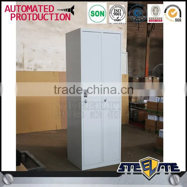 Customized 2 Door Lockable Metal Storage Clothes Cupboard photo-5