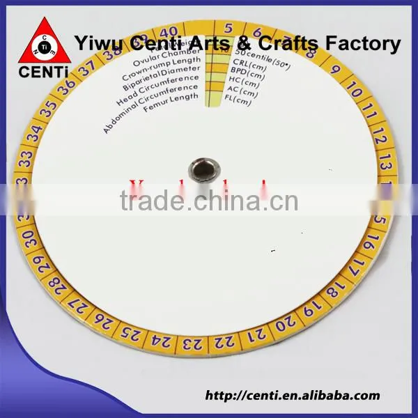 Hot Sale High Quality Three Layer Thick Paper Pregnancy Wheel Scale Caculator photo-4