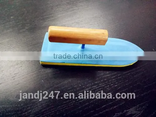 Rubber Sponge Plastering Trowel with Wooden Handle