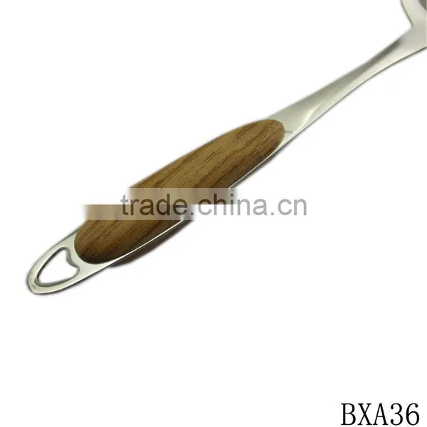 Professional Stainless Steel Cooking Spatula With Wood Handle photo-4