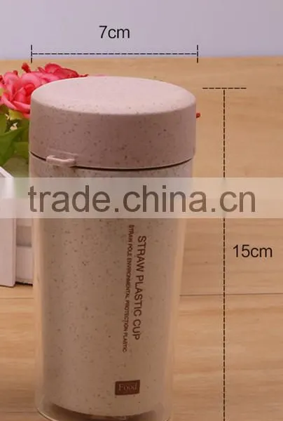 L00013 Europe Most Popular Wheat Material Pink Lid Plastic Joyshaker Water Bottle/plastic Water Bottle From Yiwu photo-5