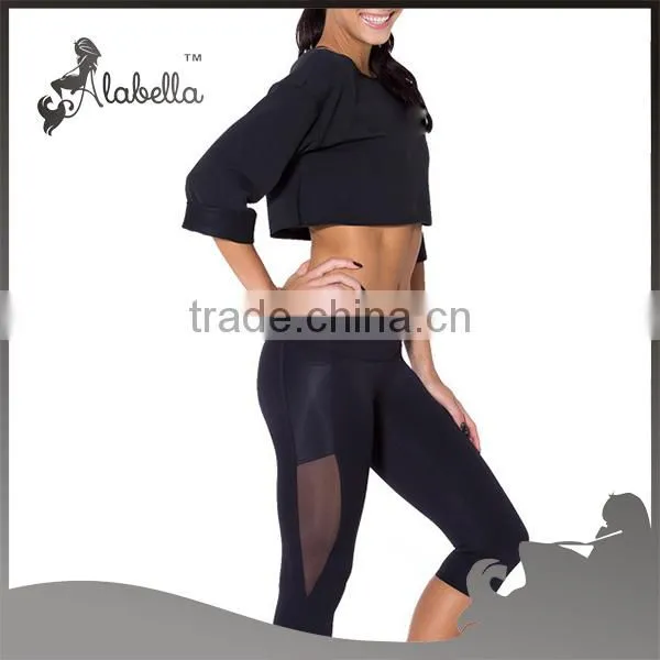 Black Flash Dance Crop Tops photo-2
