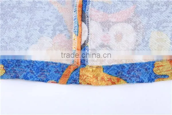 2015 New MaxNegio A-line Loose Wol Printed 100% Polyester Online Lace Dress photo-6