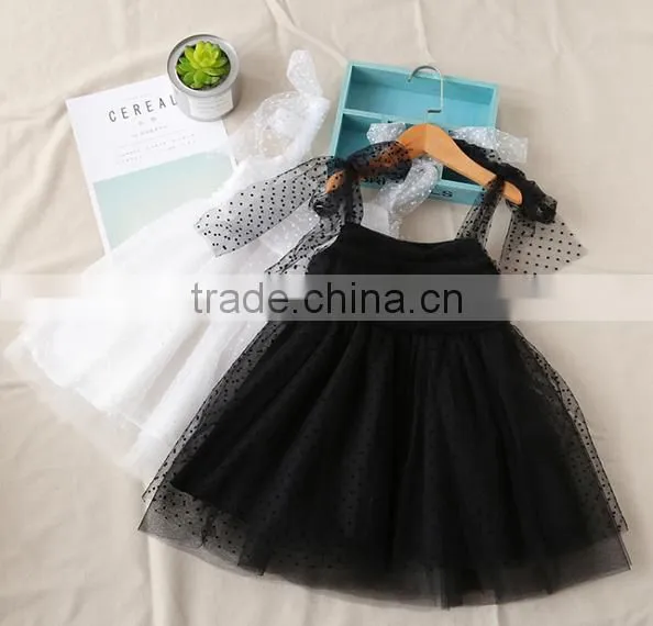 Smocked Bubble Dots Children Clothing Dress Wholesale Party Frock Clothes