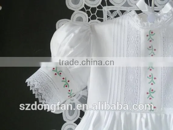 Wholesale Christmas Dress Flower Girls White Wedding Dress Baby Kids Lace Cap Sleeve Country Dresses photo-3