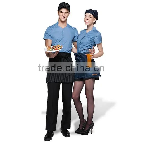 Juqian 2016 Oem Classic Unisex Sexy Chinese Restaurant Waiter/waitress Uniform Designs photo-2