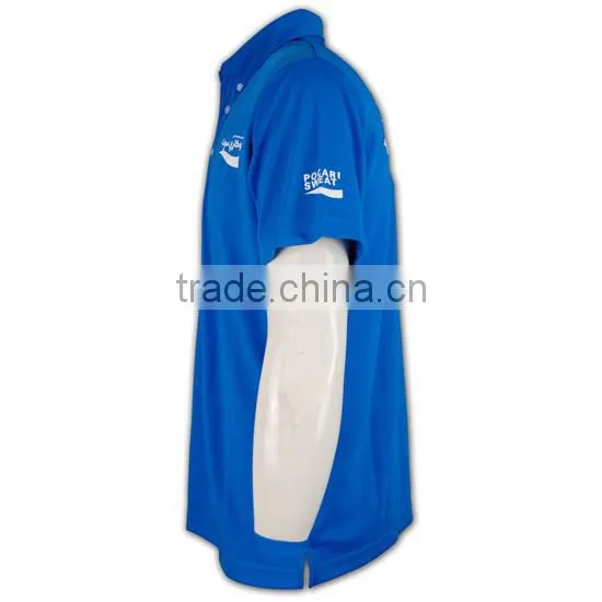Polo Shirt is Dry Fit Action and Custom Printing T-shirt Blue Color Choose photo-3