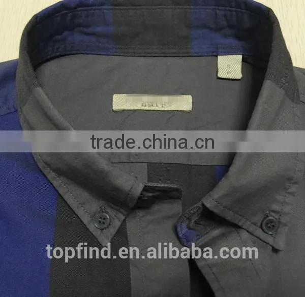 100% Cotton Big Check Round Bottom Men Casual Check Shirt With Buttom Down Collar photo-3