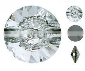 Silver Back Crystal Button Shirt Buttons Garment Accessory Round Crystal Buttons Wholesales photo-2