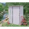 Mini Single Swing Door Metal Tool Shed , Outdoor Waterproof Garden Tools Storage Shed