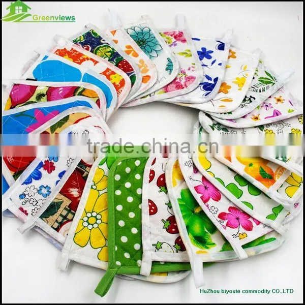 Christmas Style Color Coffee Cup Mats Pot Custom Linen Pot Holders Print Cotton photo-4