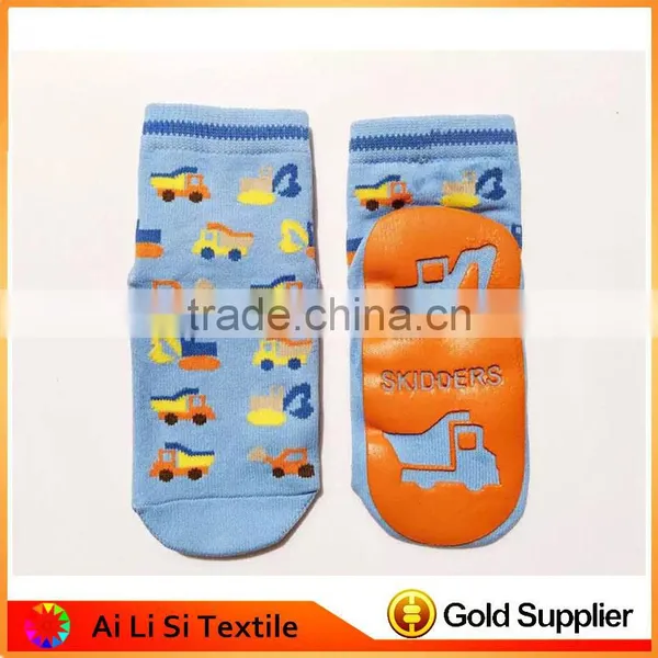 Cute Design Baby Gripper Socks Carton Design Non Skid Knitted Baby Socks photo-2