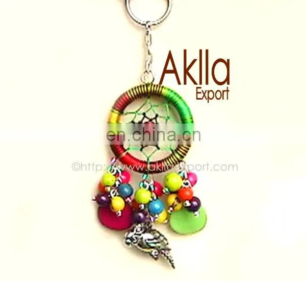 Ecological Keychains With Dreamcatcher and Seeds photo-3