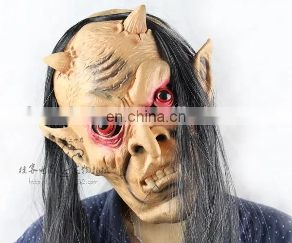 Halloween Red Eyes Ghost Horror Mask photo-2
