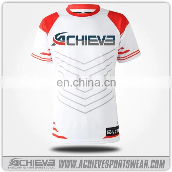 Sublimation Custom Wholesale Cheap Blank Rugby Jersey / Blank Rugby Shirt photo-5