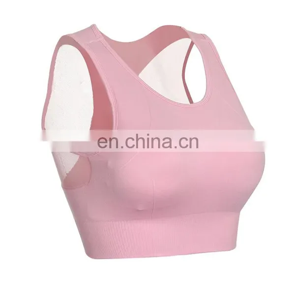 Oem Wholesale Women Push Up Pink Yoga Wear Sports Bra photo-4