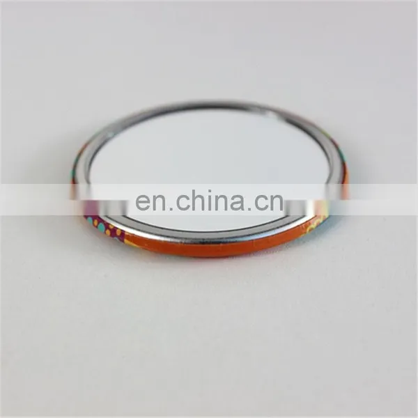 New Cheap Product Fancy Personaized Portable Compact One-way Pocket Round Metal Mirror photo-5