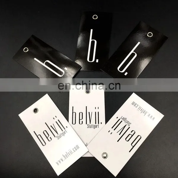 High Quality Design Paper Hang Tag With Metal Eyelet For Clothing And Fabric photo-6