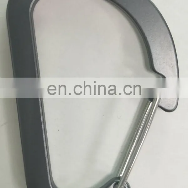 Hot Selling Matt Black Aluminum Carabiner, 80*50*4MM Keychain,snap Hook photo-3
