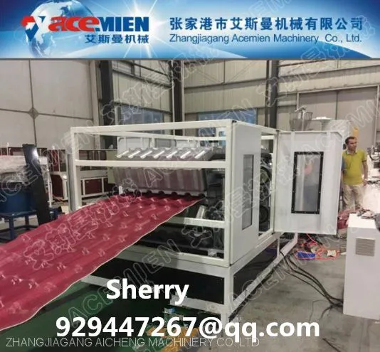 Plastic Pvc Asa Pmma Roof Tile Roofing Sheet Making Extruder Machine Plastic Recycling Machinery photo-2