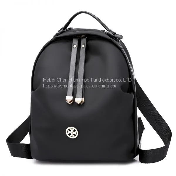 Wholesale Simple Fashion Ladies Waterproof Polyester Students Daily Backpack photo-2