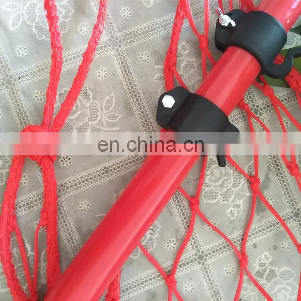 3.5mm Diameter Blue Red Skiing Fence Safety Net With Sticks photo-3