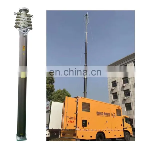 12m Fire Truck Vehicle Locking Pneumatic Mast photo-3