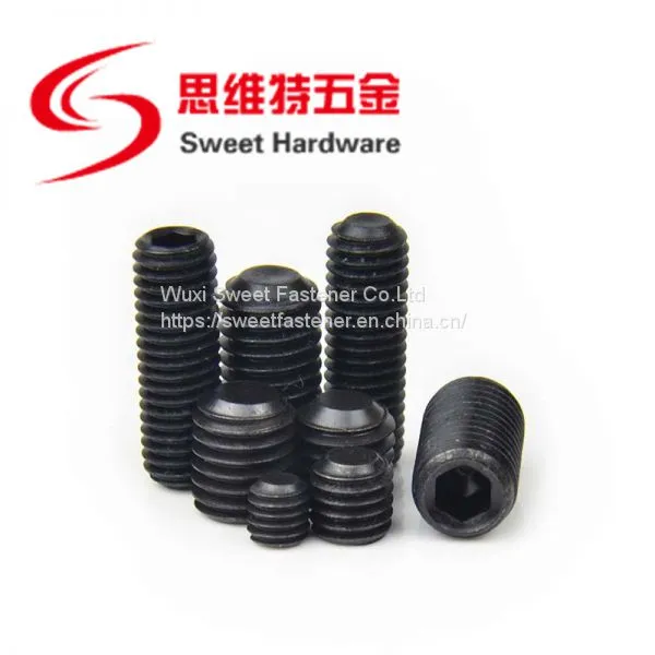 Carbon Steel Alloy Steel Gr12.9 Grub Screw High Tensive Black Set Screw DIN913 photo-3