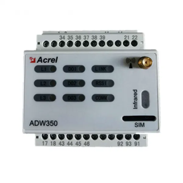 AC Din Rail 3 Circuit Telecommunication Site Wireless Energy Meter ADW350WA for BTS Project photo-2
