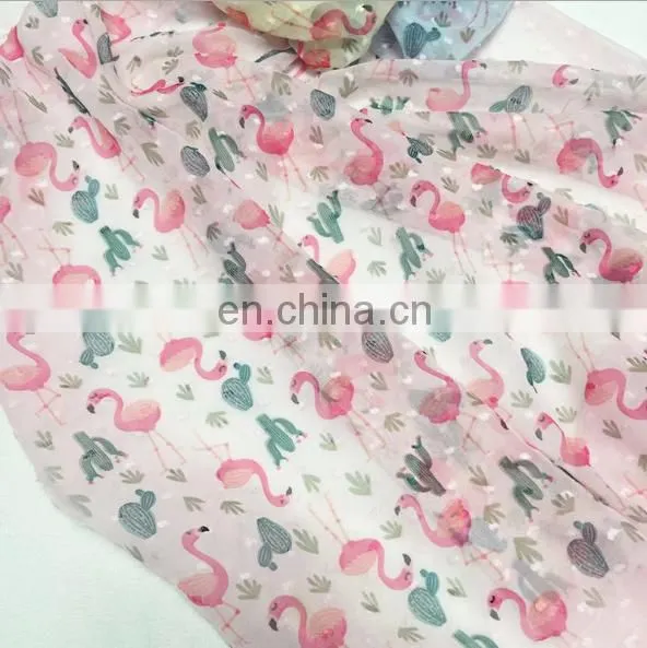 Hot Sale Printed Polyester Chiffon Fabric Digital Fabric Printing Polyester Chiffon Fabric photo-3