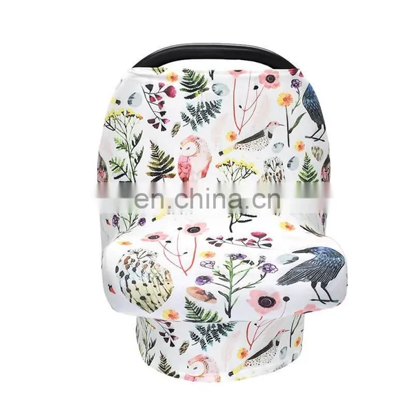 Space Stretchy Car Seat Cover Baby Carseat Canopy Privacy Breastfeeding Cover Shopping Cart Cover 5colors photo-4