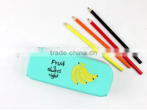 Popular Manufactory Price Silicone Square Zippered Pencil Case For Kids photo-4