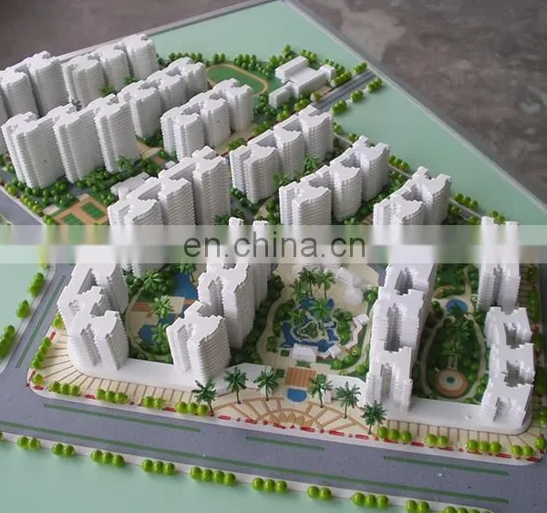 CNC Laser Machine Cutting Solid Abs Plastic Blocks Model for Architect Design photo-4