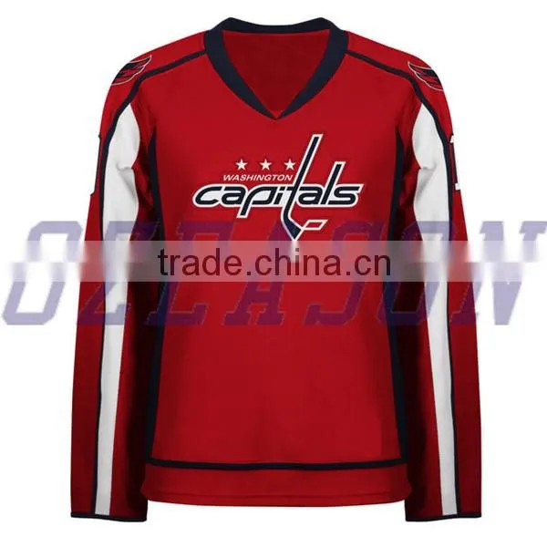 2016 Hot Sale Unique Design International Sublimated Ice Hockey Jersey photo-4