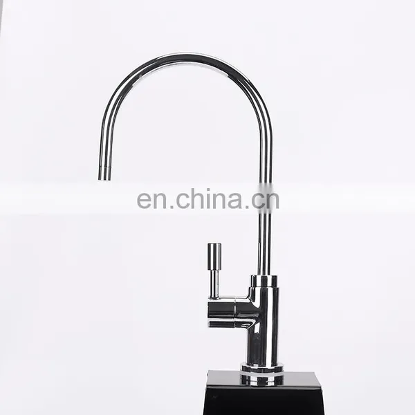 Kitchen Long Neck Brass Drinking Water Faucet Chrome Plated Wall Mounted Single Lever Cold Kitchen Tap photo-3