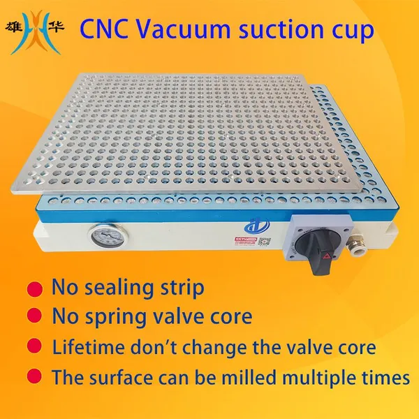 Non-spring structure vacuum fixture without sealing cord CNC machining center vacuum workholding PRE-3040