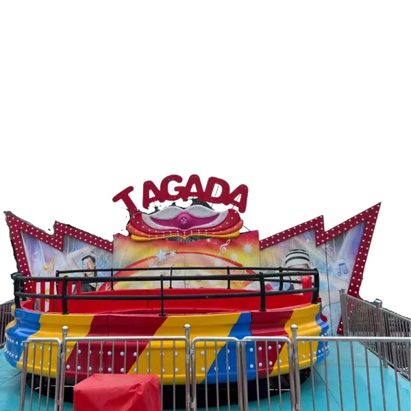 Other Amusement Park Facilities 360 Degree Rotating Turntable Cartridge Disco Tagada