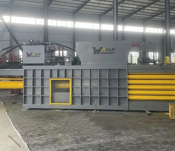 WL160T Carton Bale Compress Machine Waste Carton Plastic Compressing Baling Machine photo-5