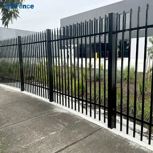 Waterproof Privacy Garden Steel Metal Fence With Posts Steel Fence Powder Coated Fencing photo-4
