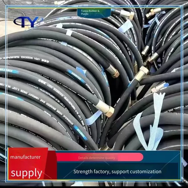 Cloth-reinforced Oil Pipe, Hydraulic Rubber Hose With Steel Wire Braiding, Steam Hose, High Temperature Resistant, for Mine Hydraulic Supports photo-2