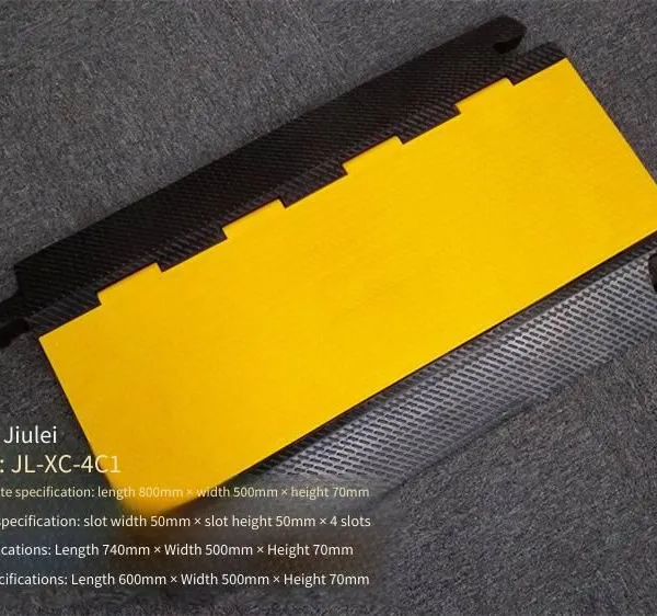 Jiulei Brand Jl-xc-4c1 Road Surface Cable Cover Plate. Dimensions: Length 800mm × Width 500mm × Height 70mm. Inside the Grooves: Groove Width 50mm × Groove Height 50mm × 4 Grooves photo-3
