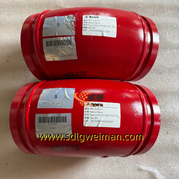 Elbow Sany d'origine 13741097 pour pièces de rechange de pompe à béton Sany