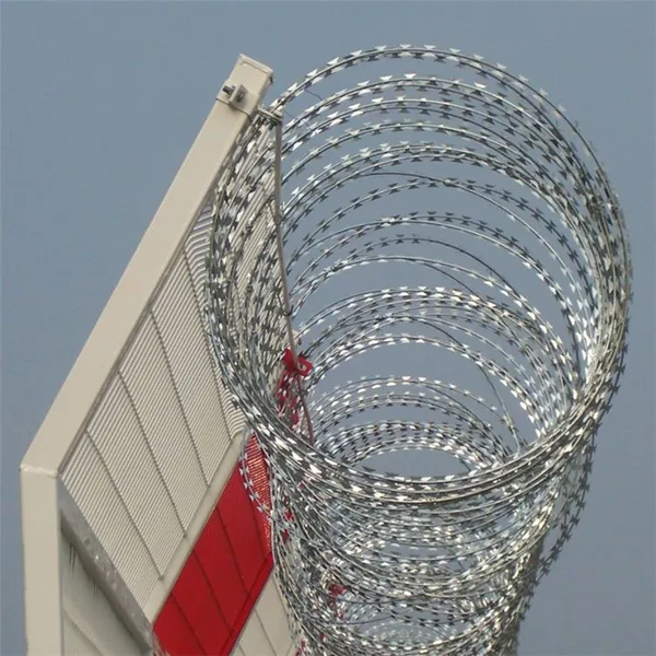 Concertina Wire for Border Security Fencing 450mm Outer Diameter Galvanized Steel